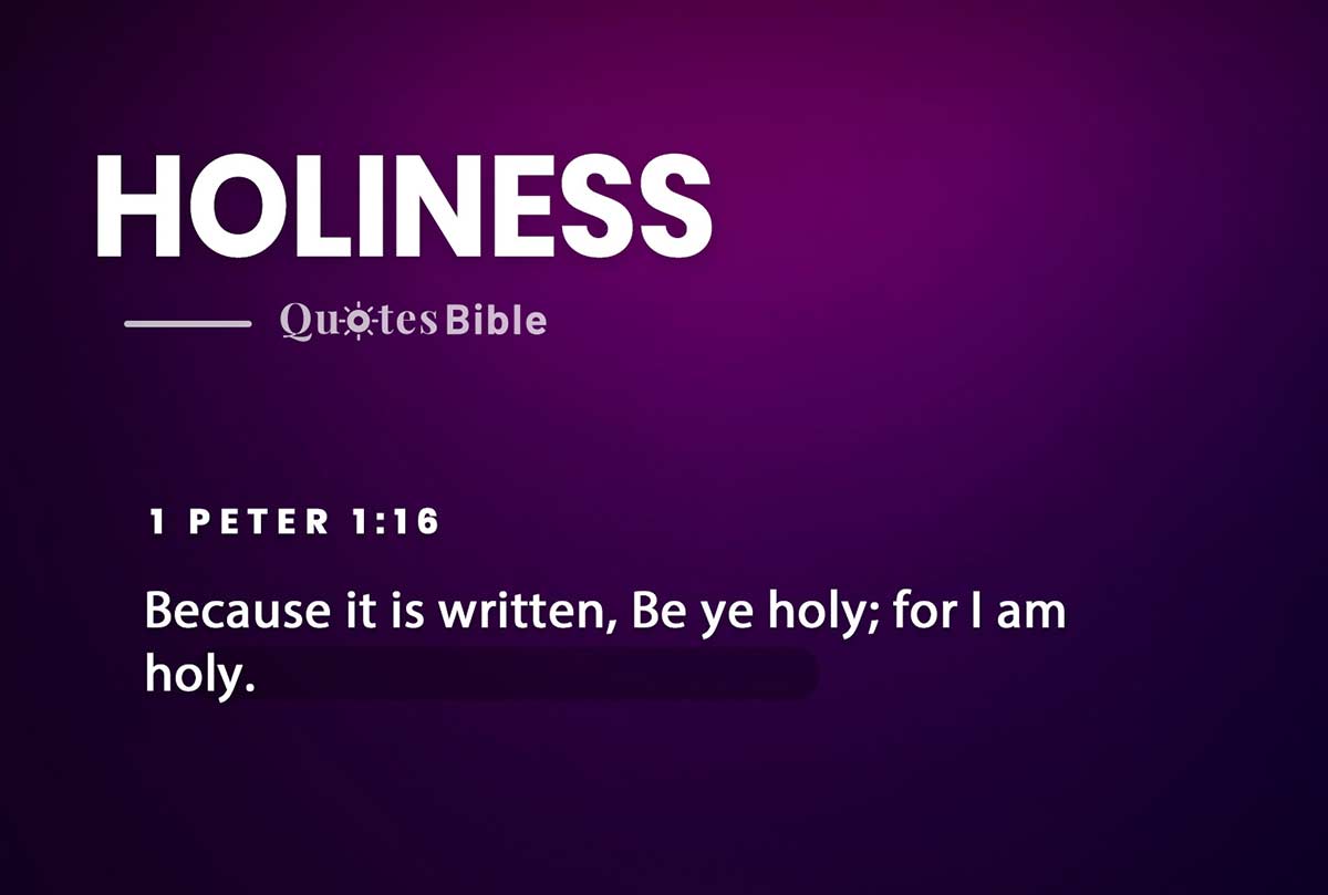 holiness bible verses quote