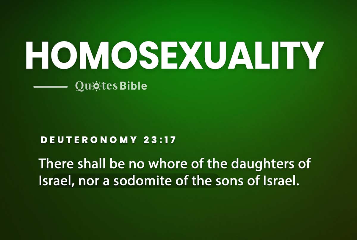 homosexuality bible verses quote