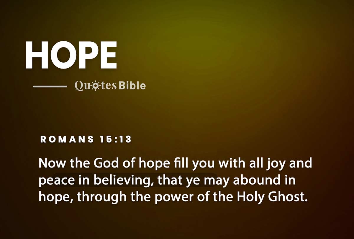 hope bible verses quote