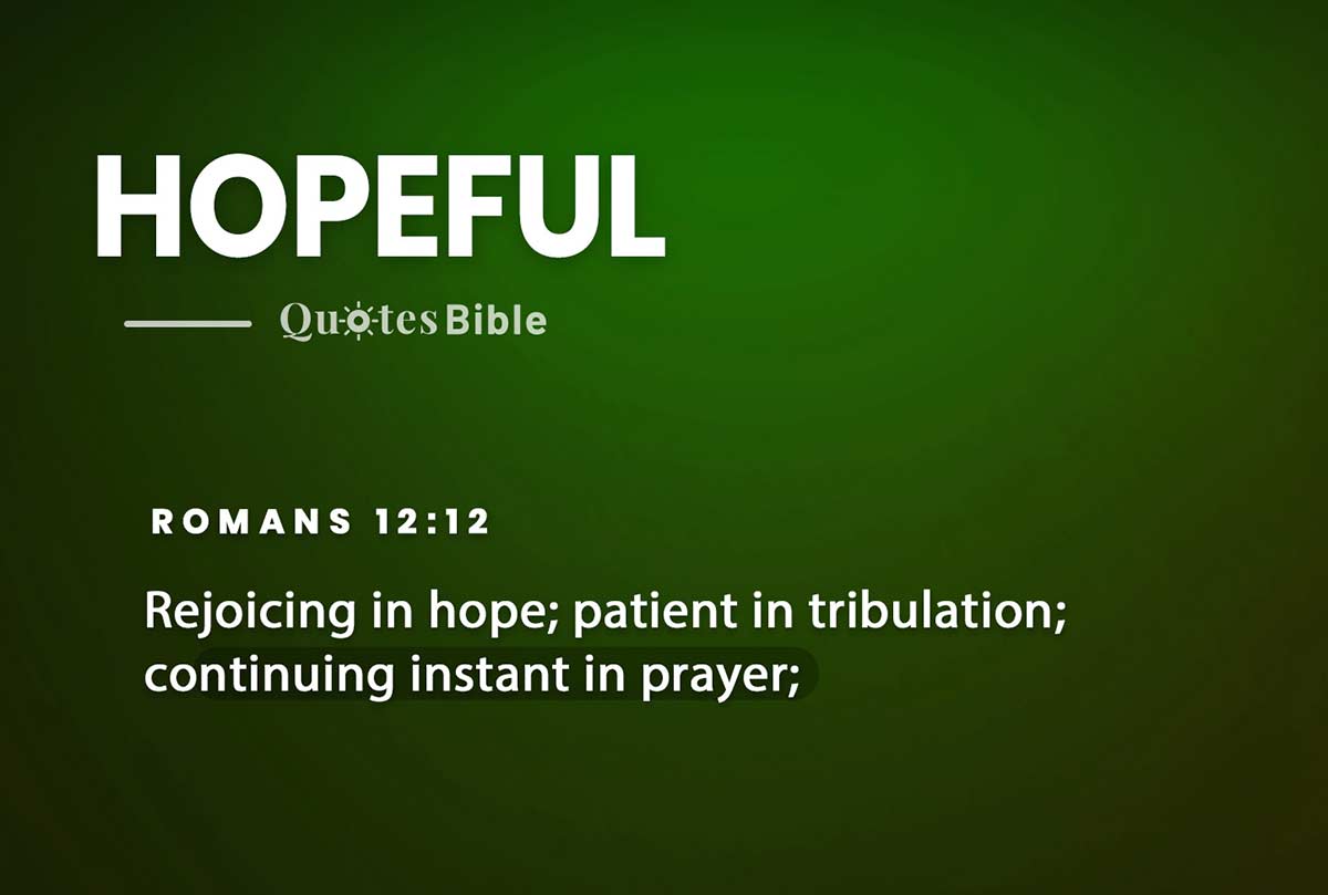 hopeful bible verses quote