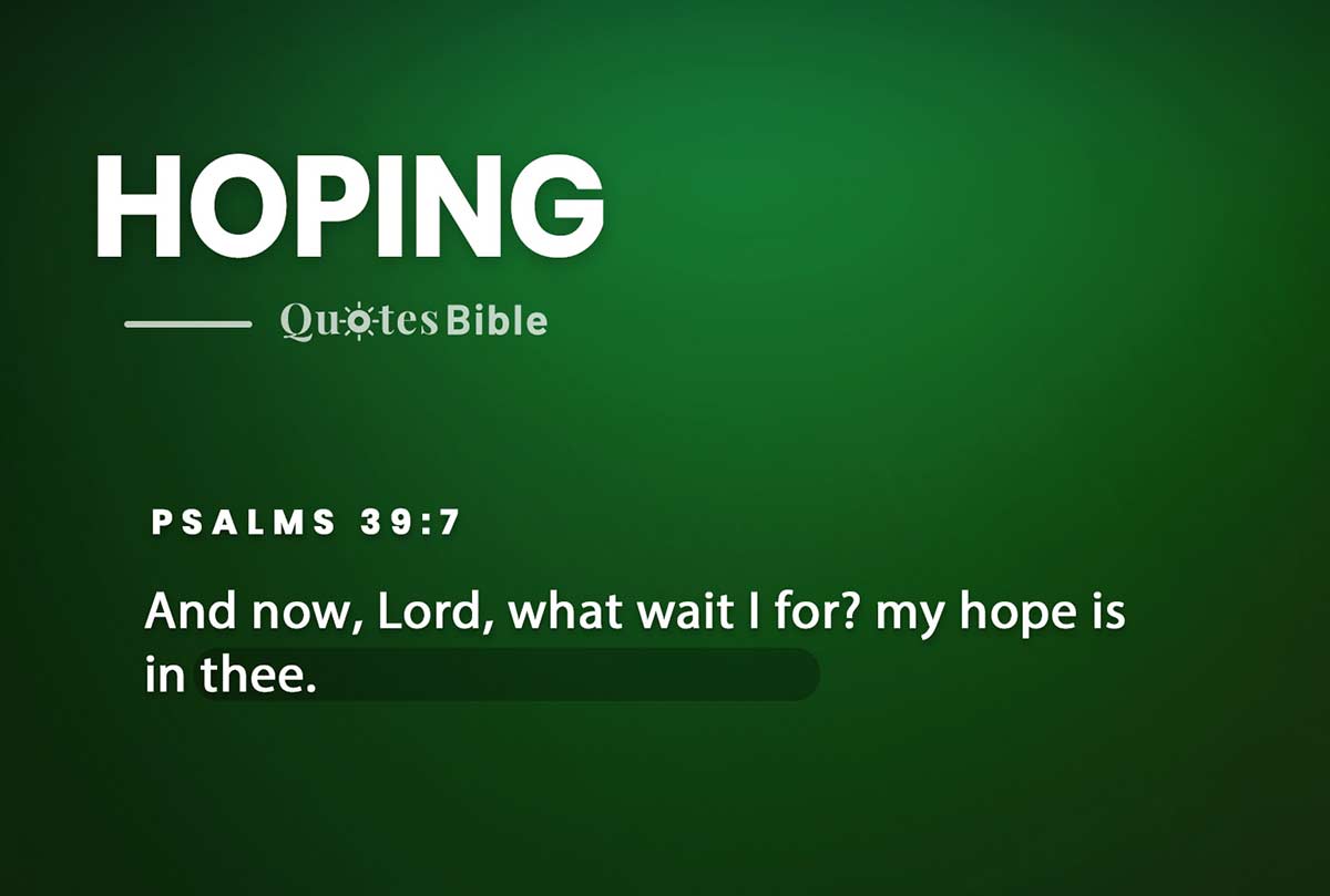 hoping bible verses quote