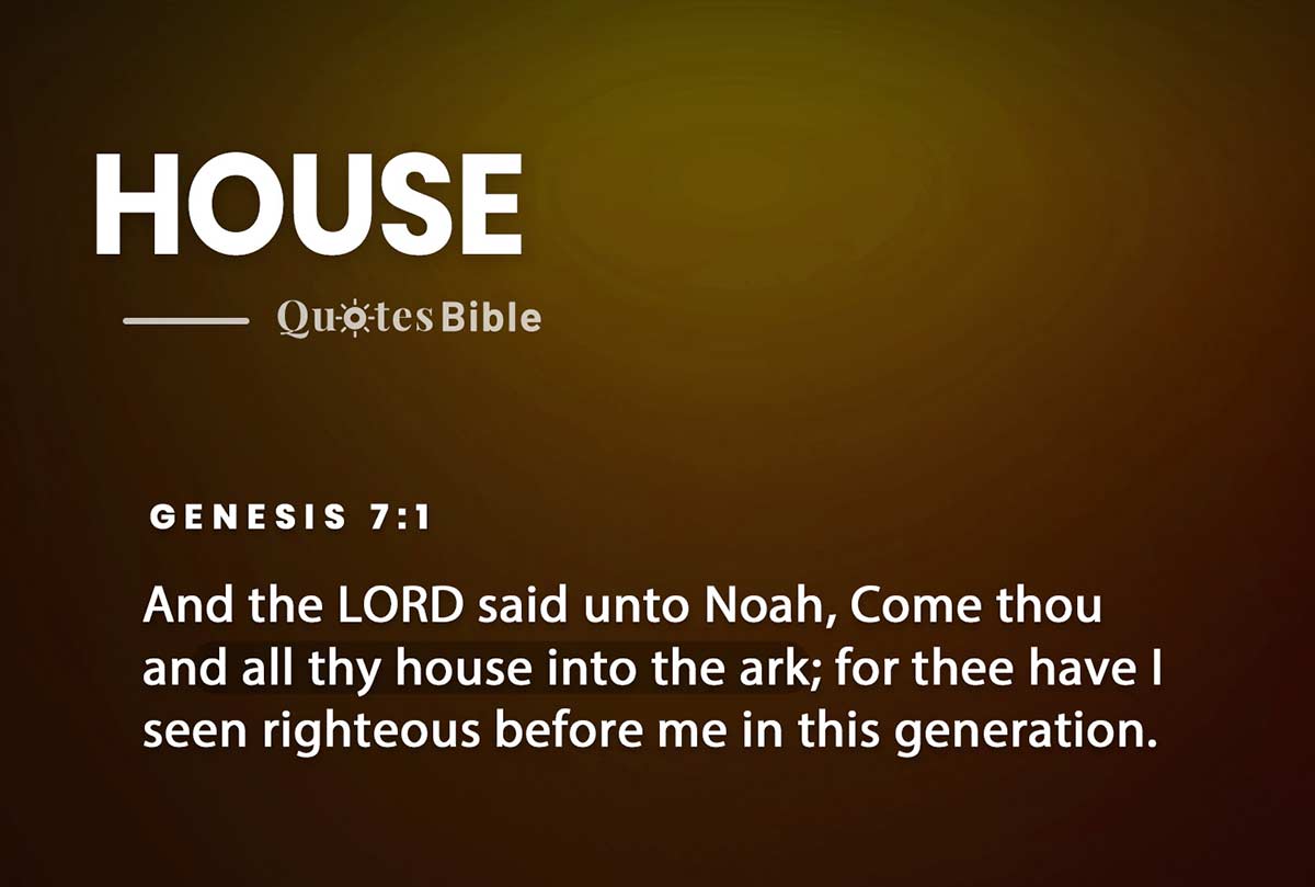 house bible verses quote