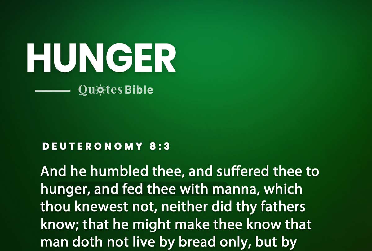 hunger bible verses quote