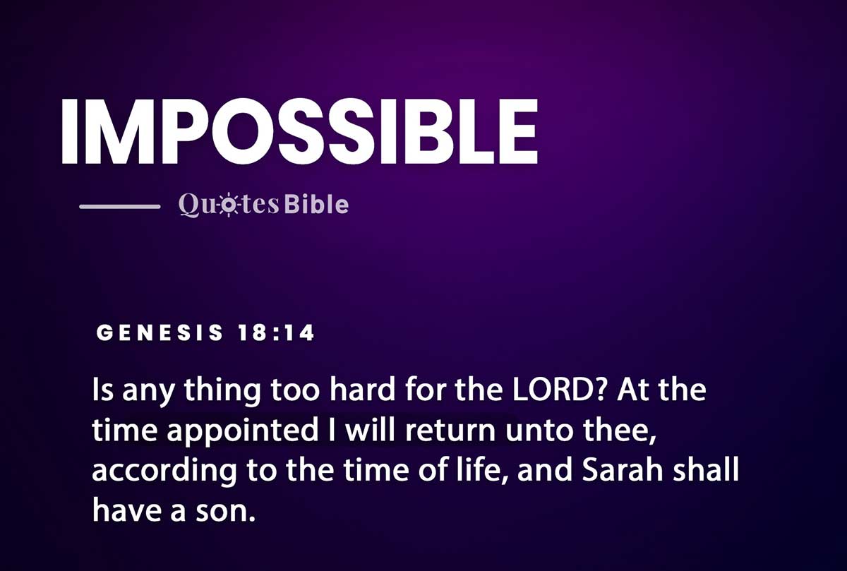 impossible bible verses quote