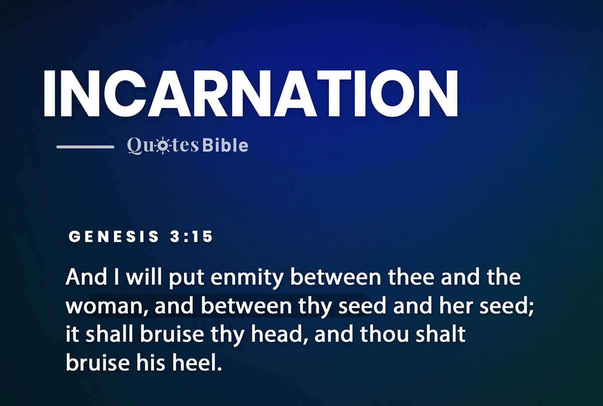 incarnation bible verses quote