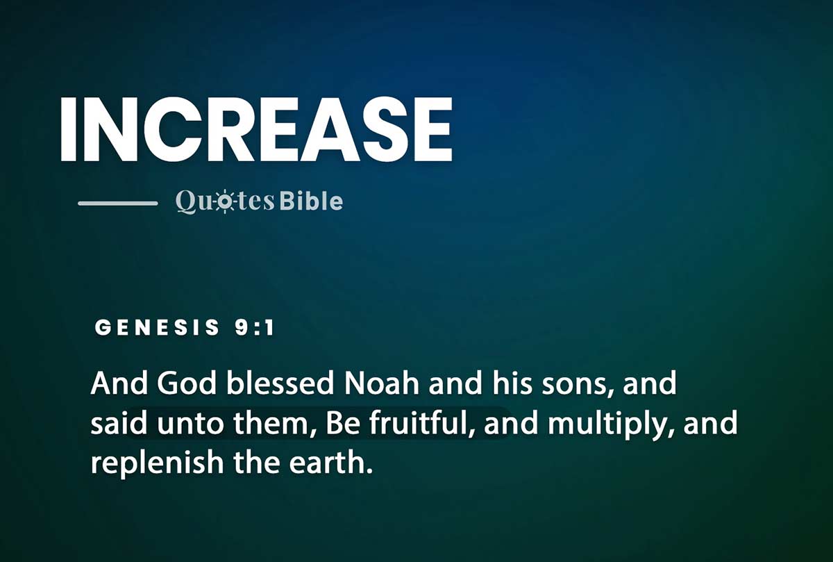 increase bible verses quote