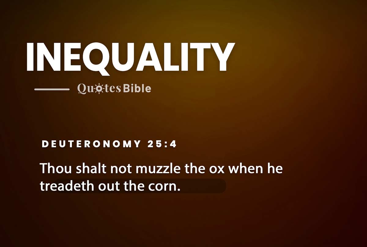 inequality bible verses quote