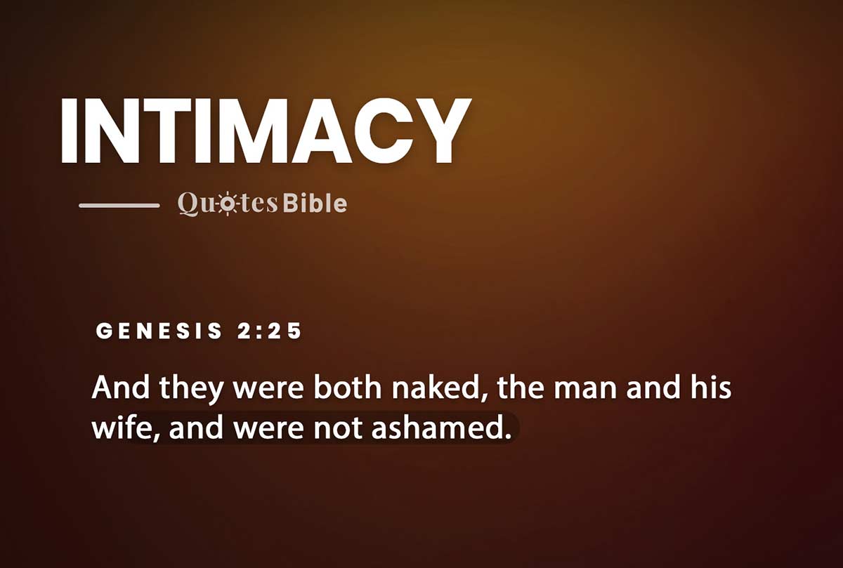 intimacy bible verses quote