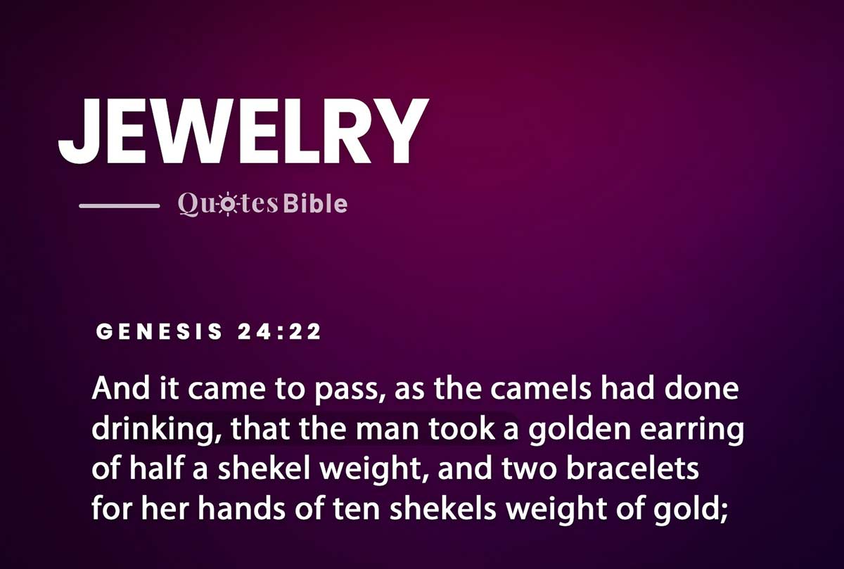 jewelry bible verses quote