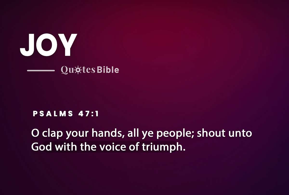 joy bible verses quote