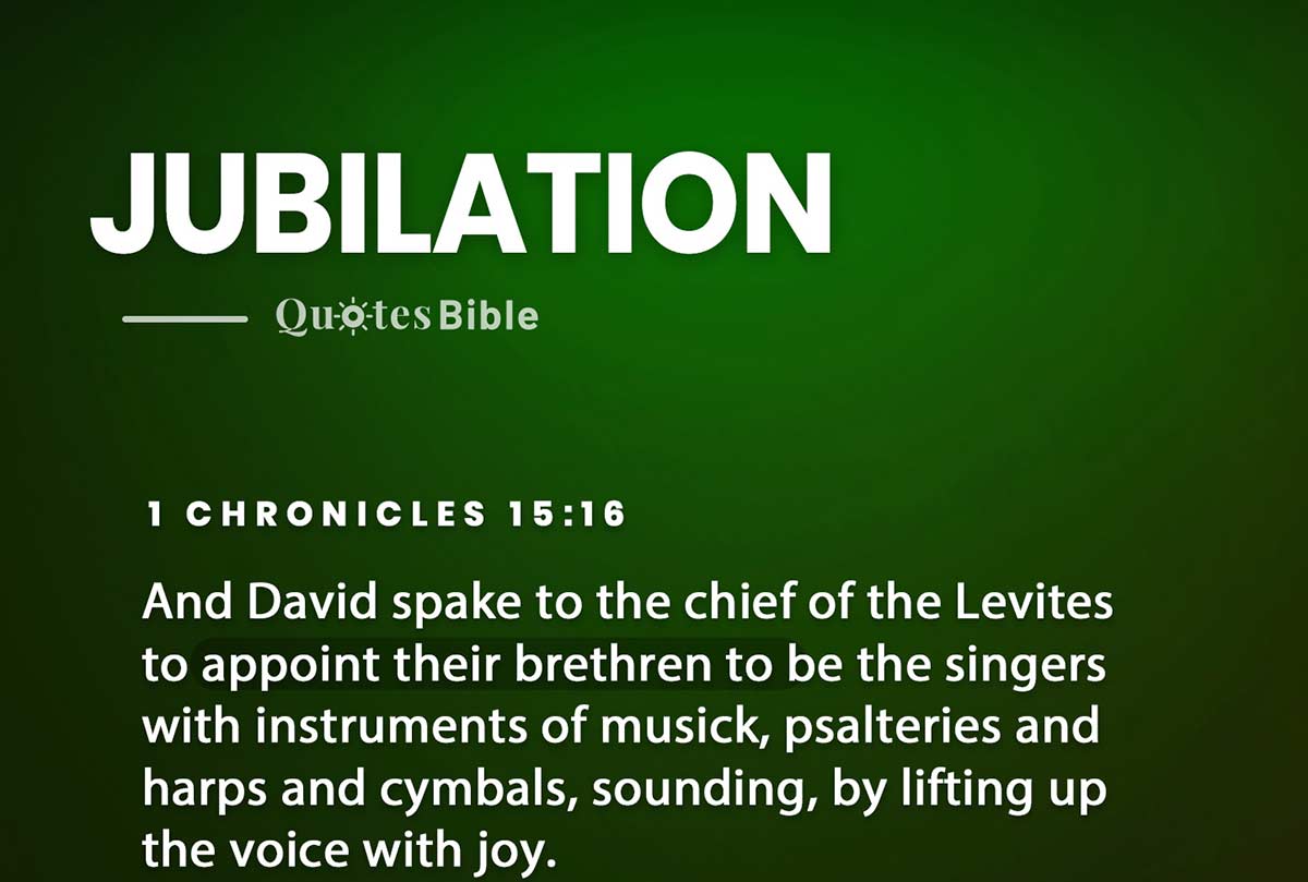 jubilation bible verses quote