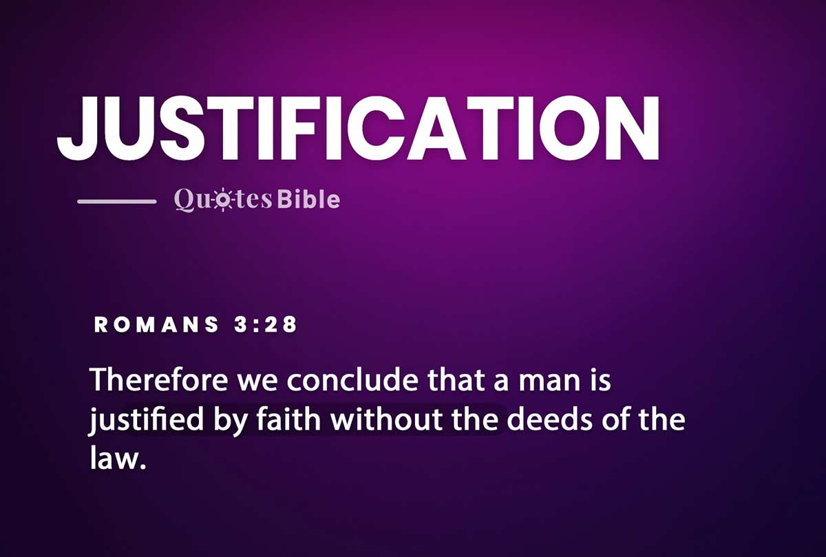 justification bible verses quote