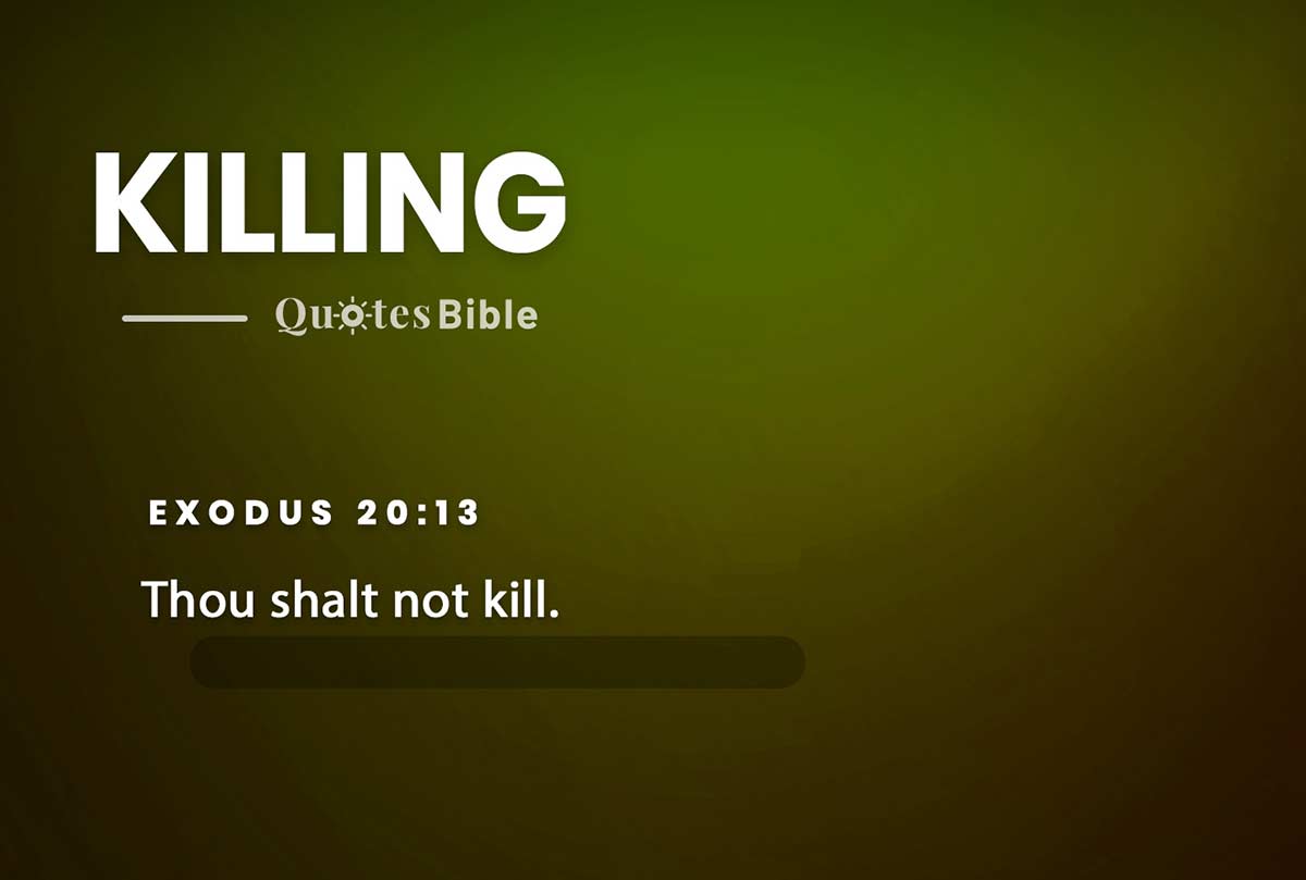 killing bible verses quote