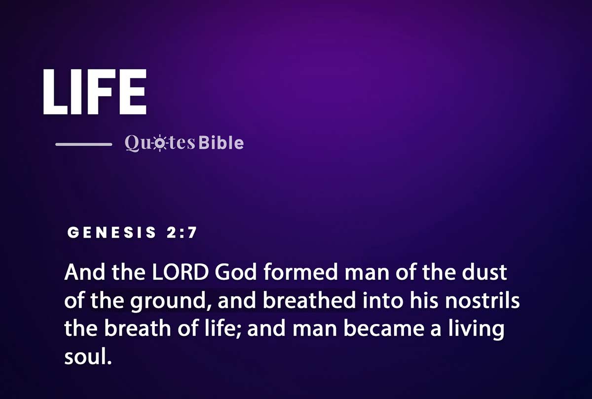 life bible verses quote