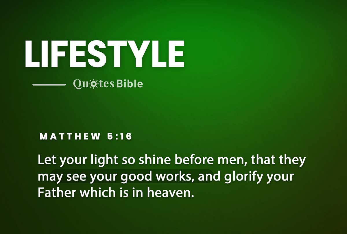 lifestyle bible verses quote