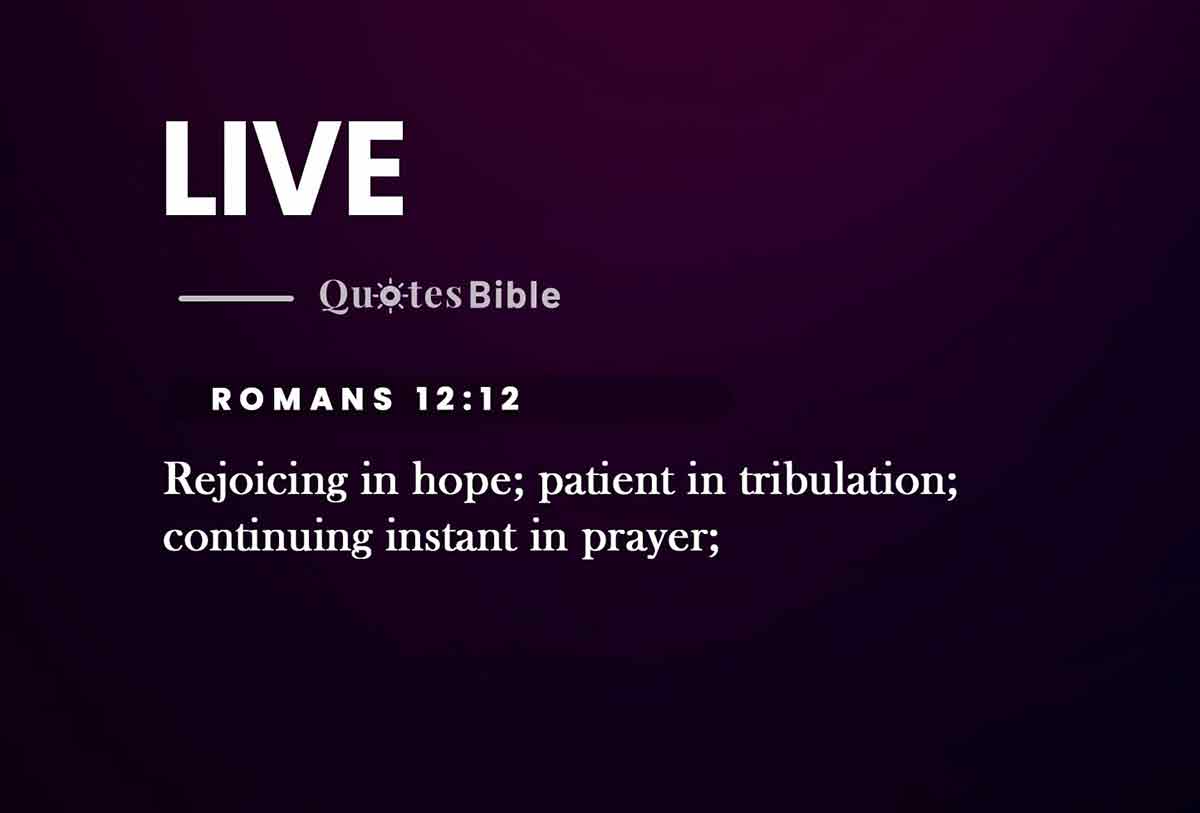 live bible verses quote