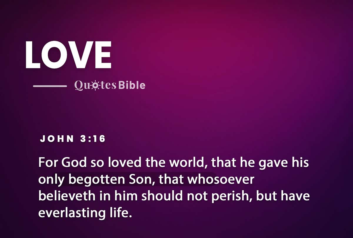 love bible verses quote