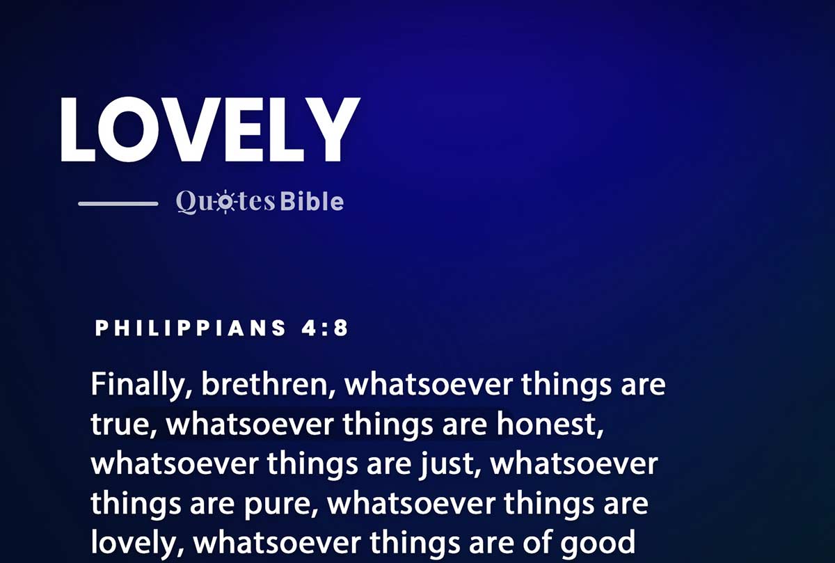 lovely bible verses quote