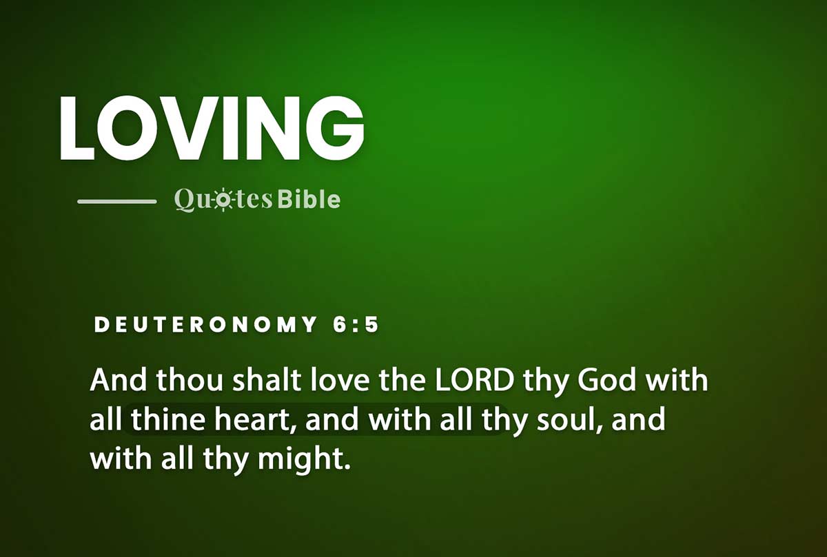 loving bible verses quote