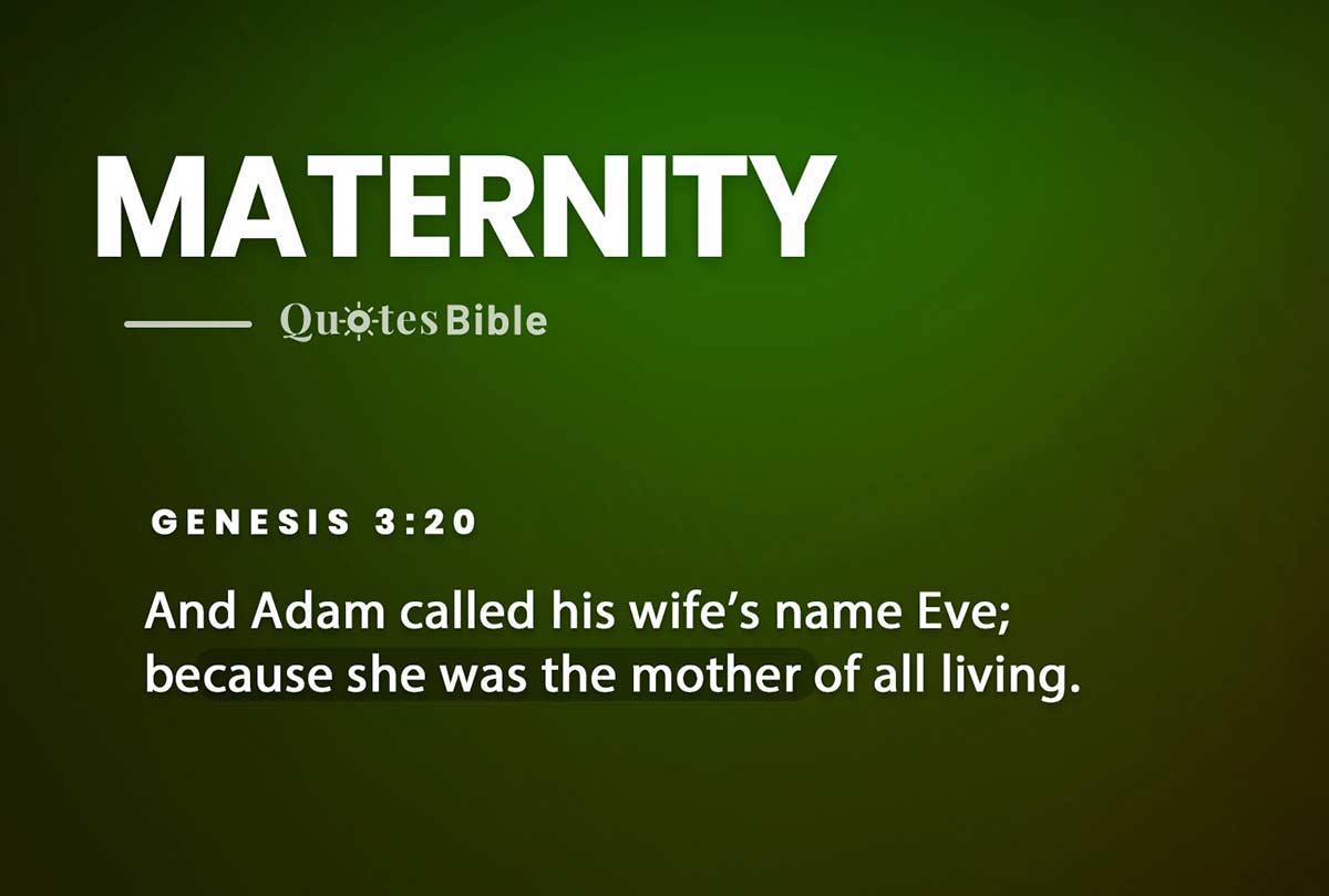 maternity bible verses quote