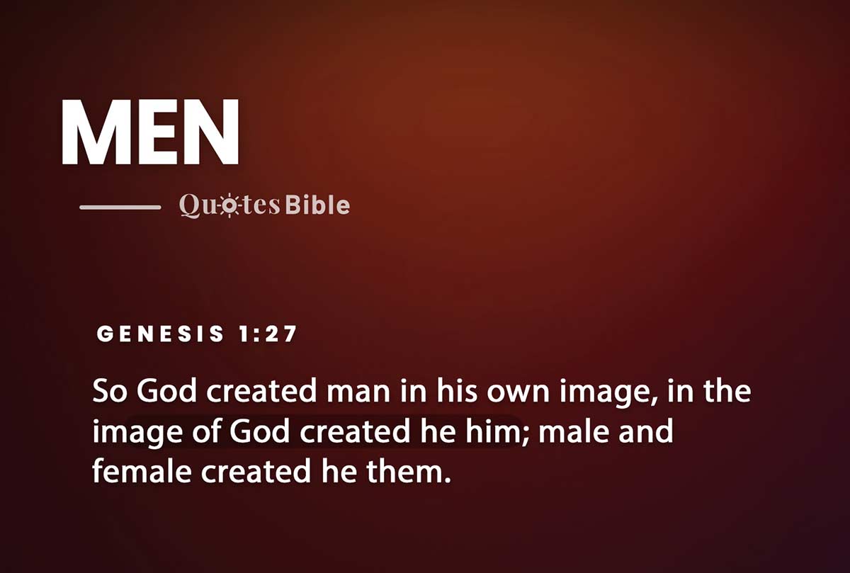 men bible verses quote