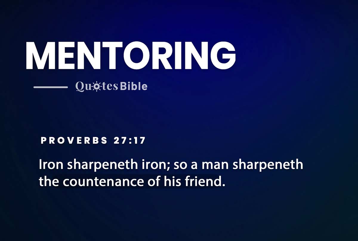 mentoring bible verses quote