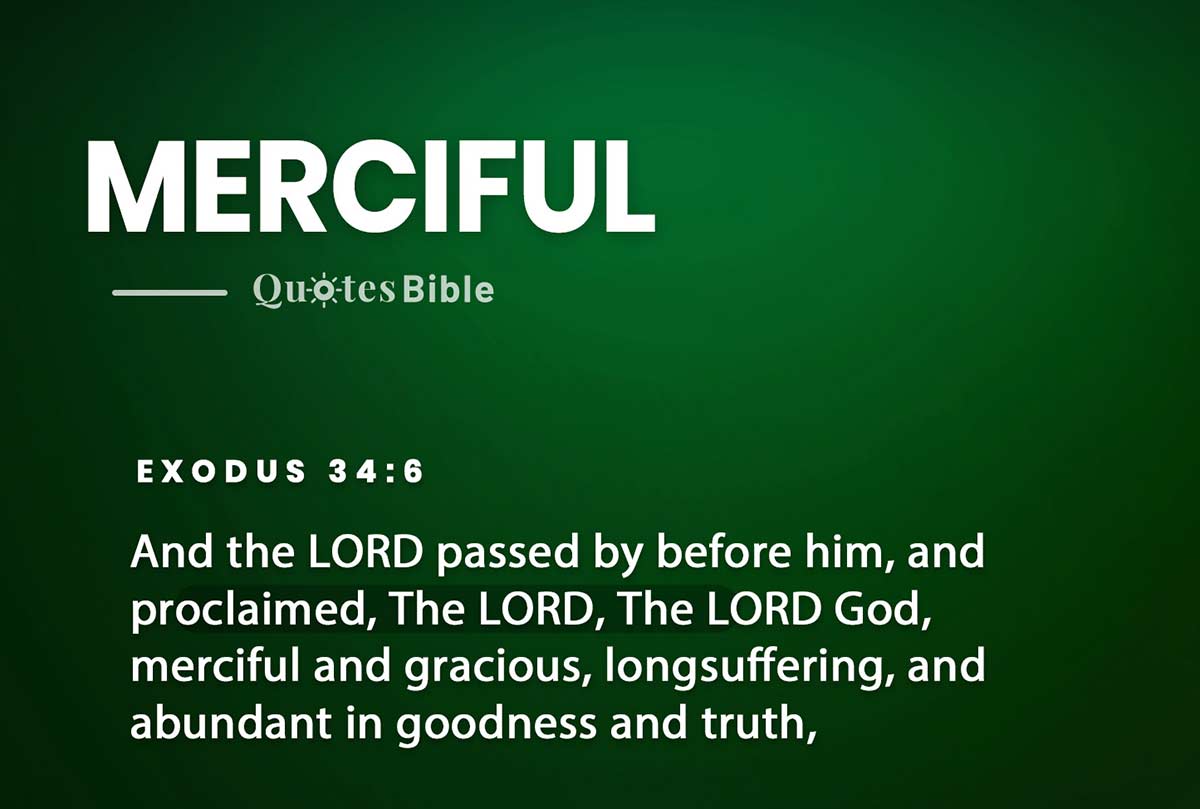 merciful bible verses quote