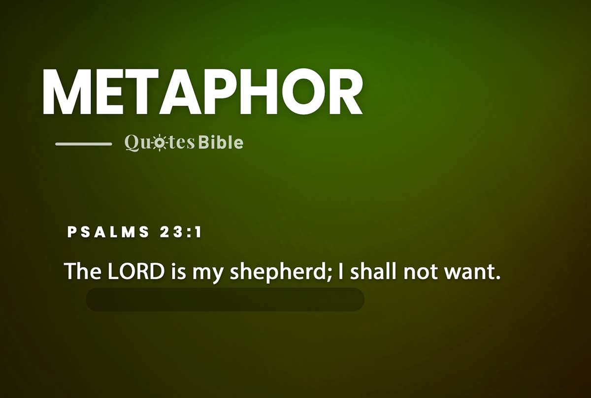 metaphor bible verses quote