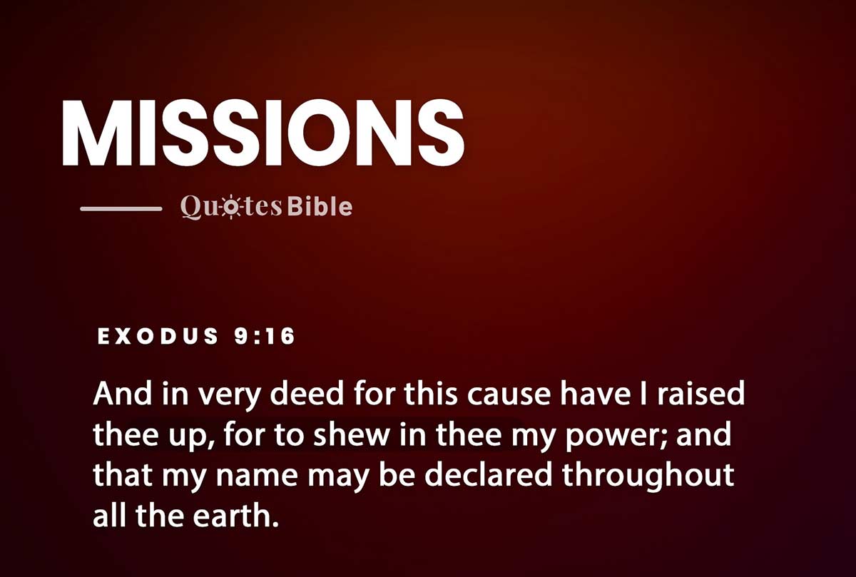 missions bible verses quote