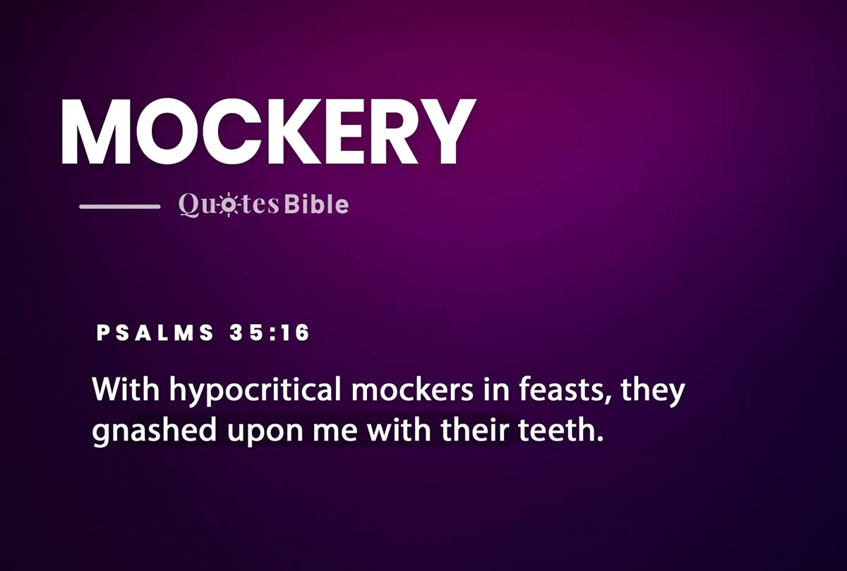 mockery bible verses quote