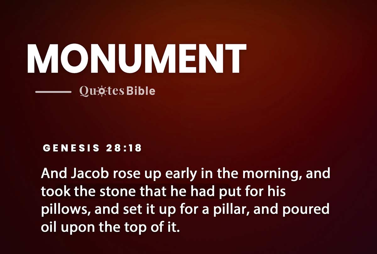 monument bible verses quote