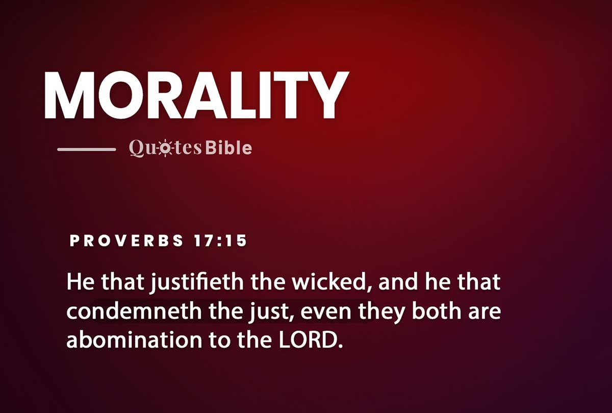 morality bible verses quote