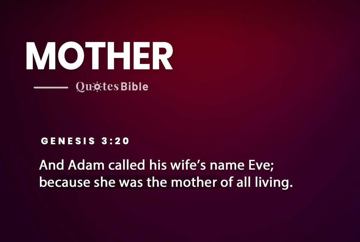 mother bible verses quote