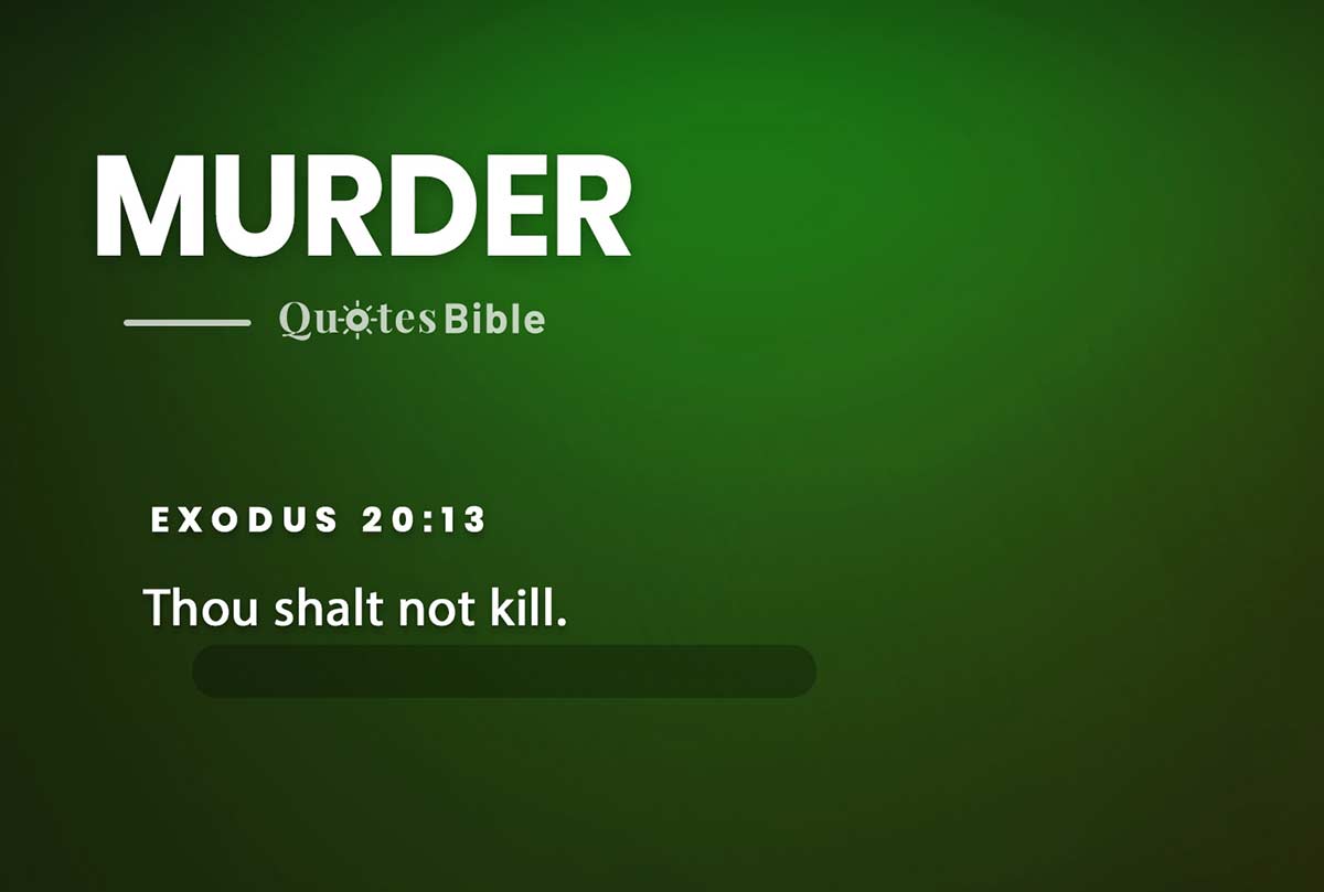 murder bible verses quote