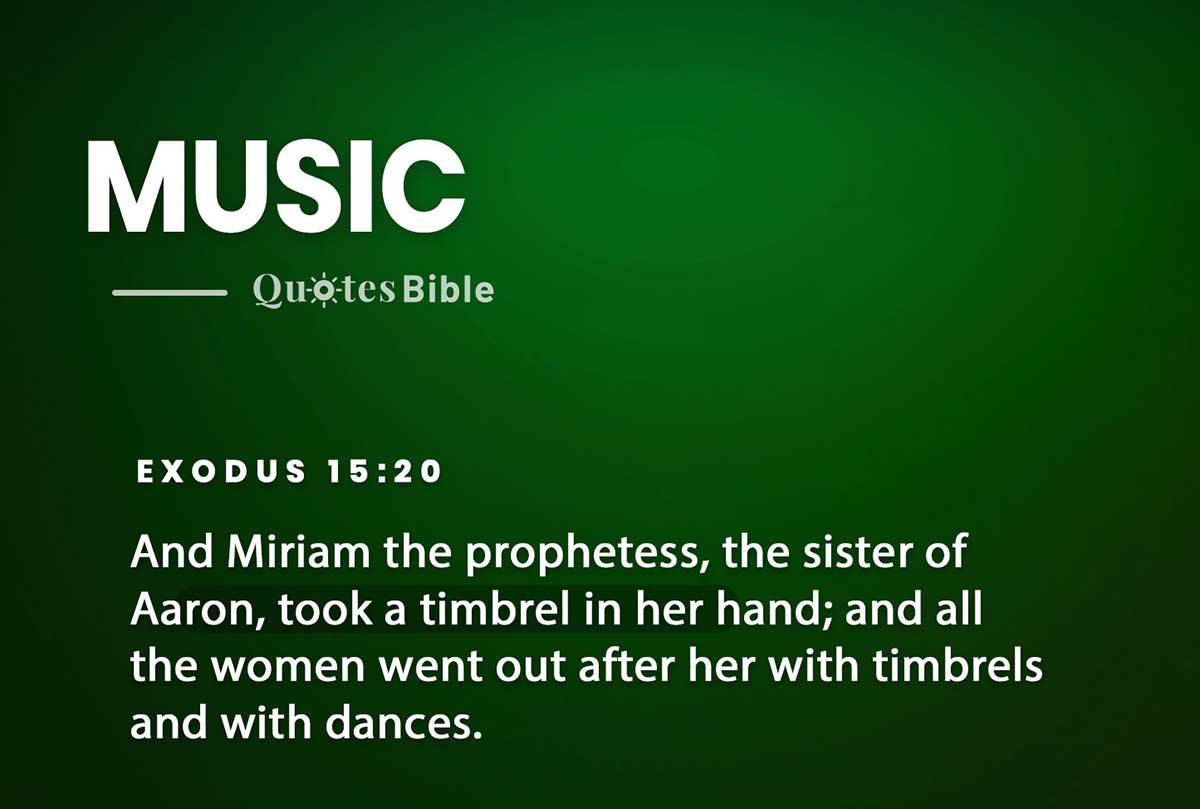 music bible verses quote