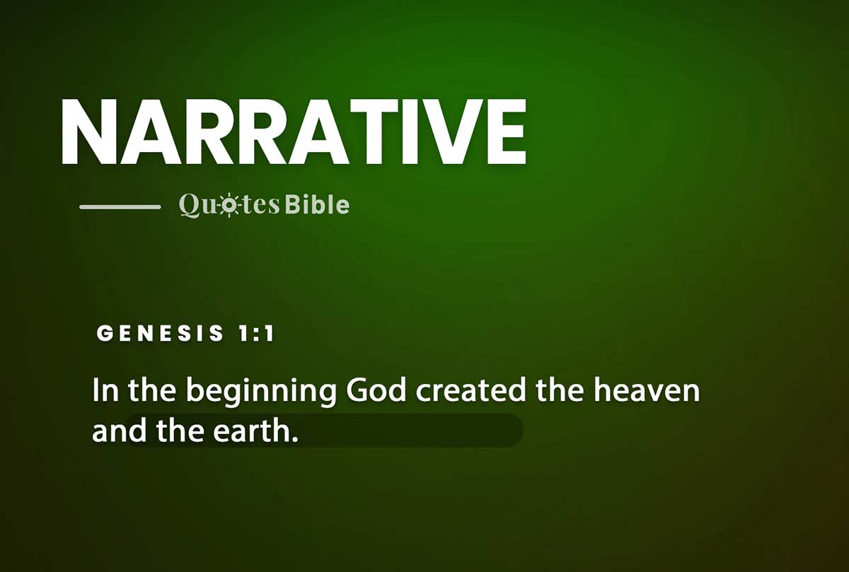 narrative bible verses quote