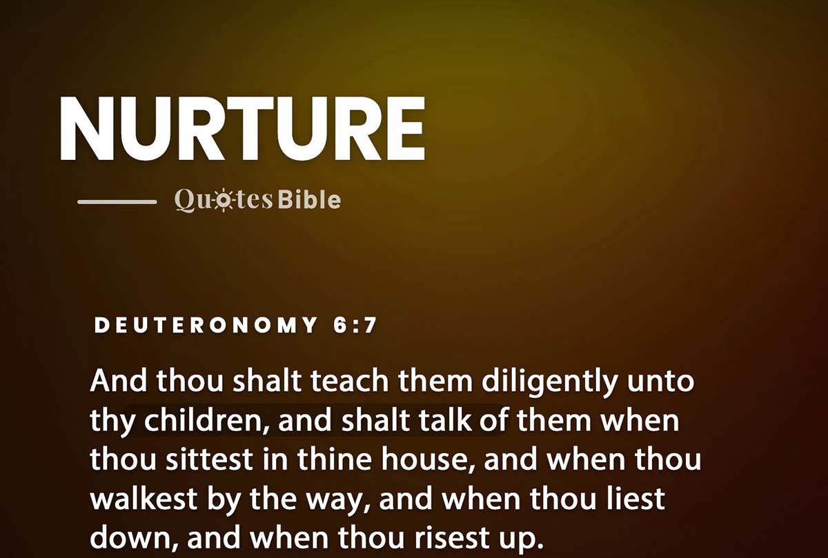 nurture bible verses quote