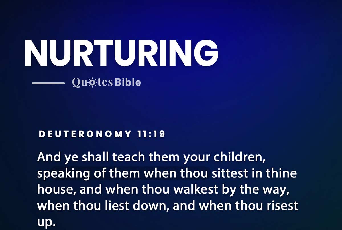 nurturing bible verses quote