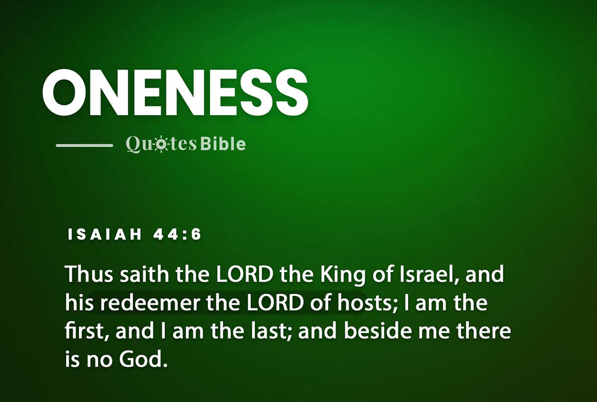 oneness bible verses quote