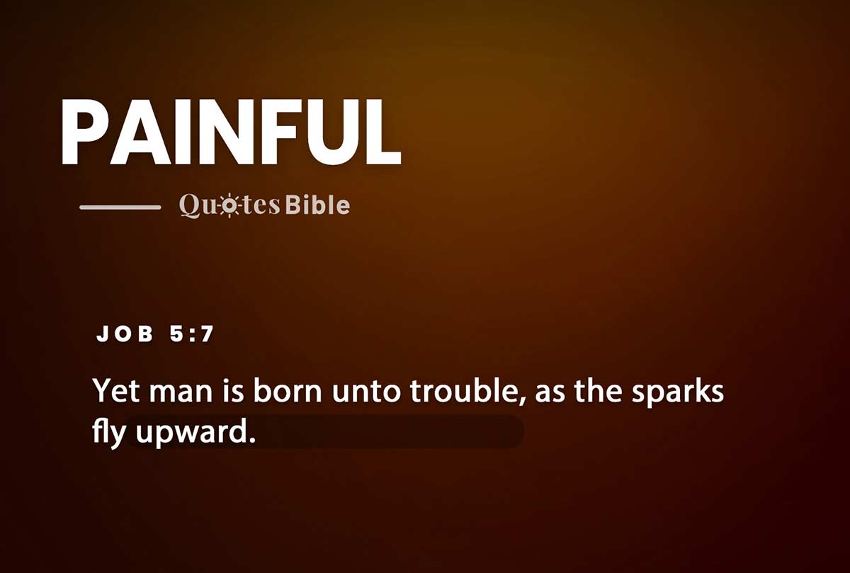 painful bible verses quote