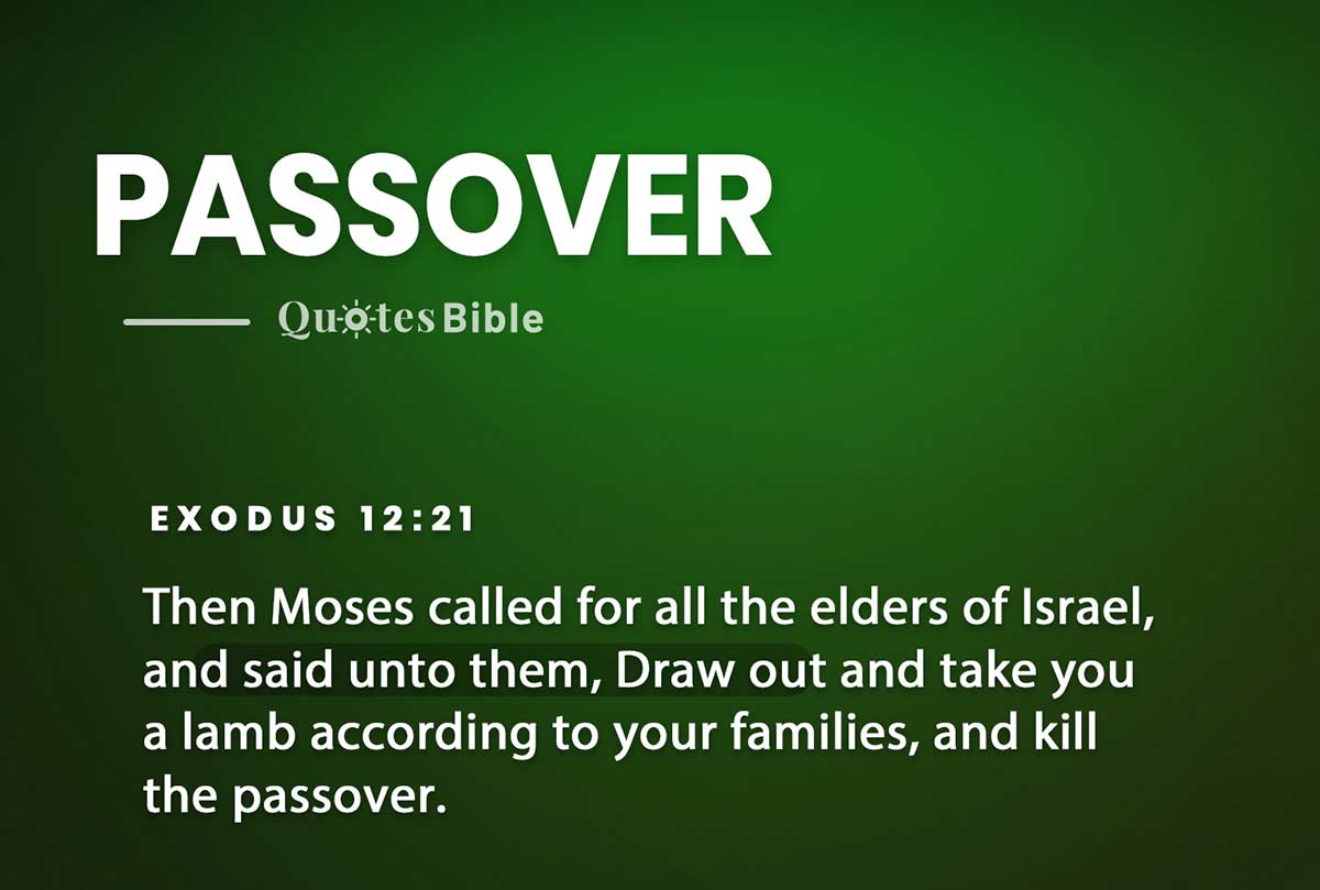 passover bible verses quote