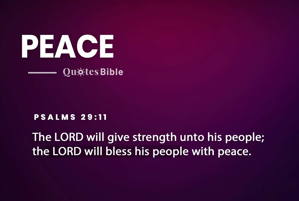 peace bible verses quote