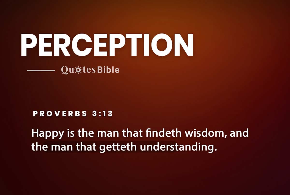 perception bible verses quote