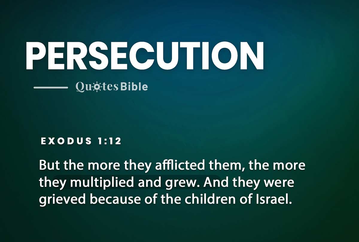 persecution bible verses quote