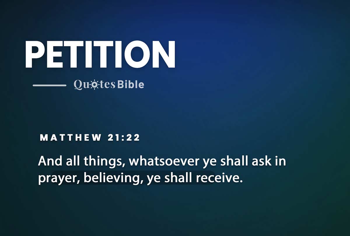 petition bible verses quote