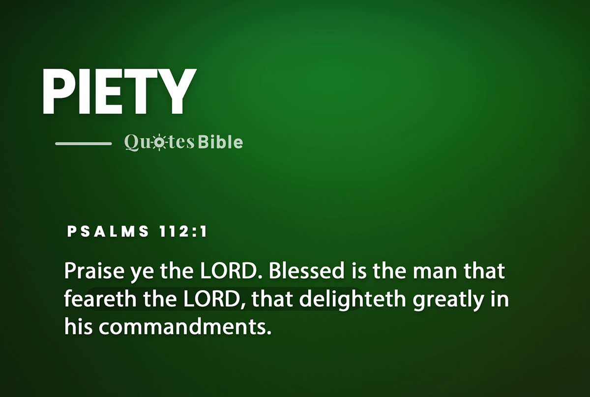 piety bible verses quote