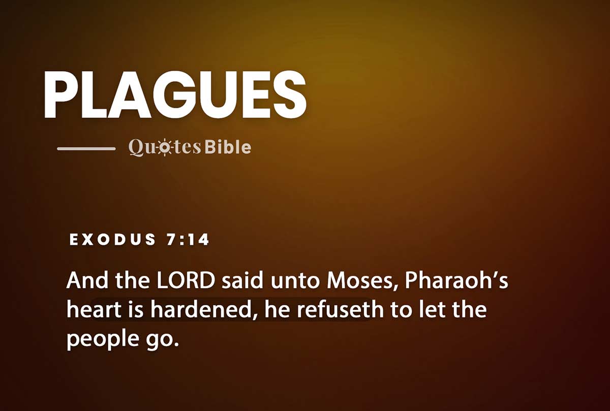 plagues bible verses quote