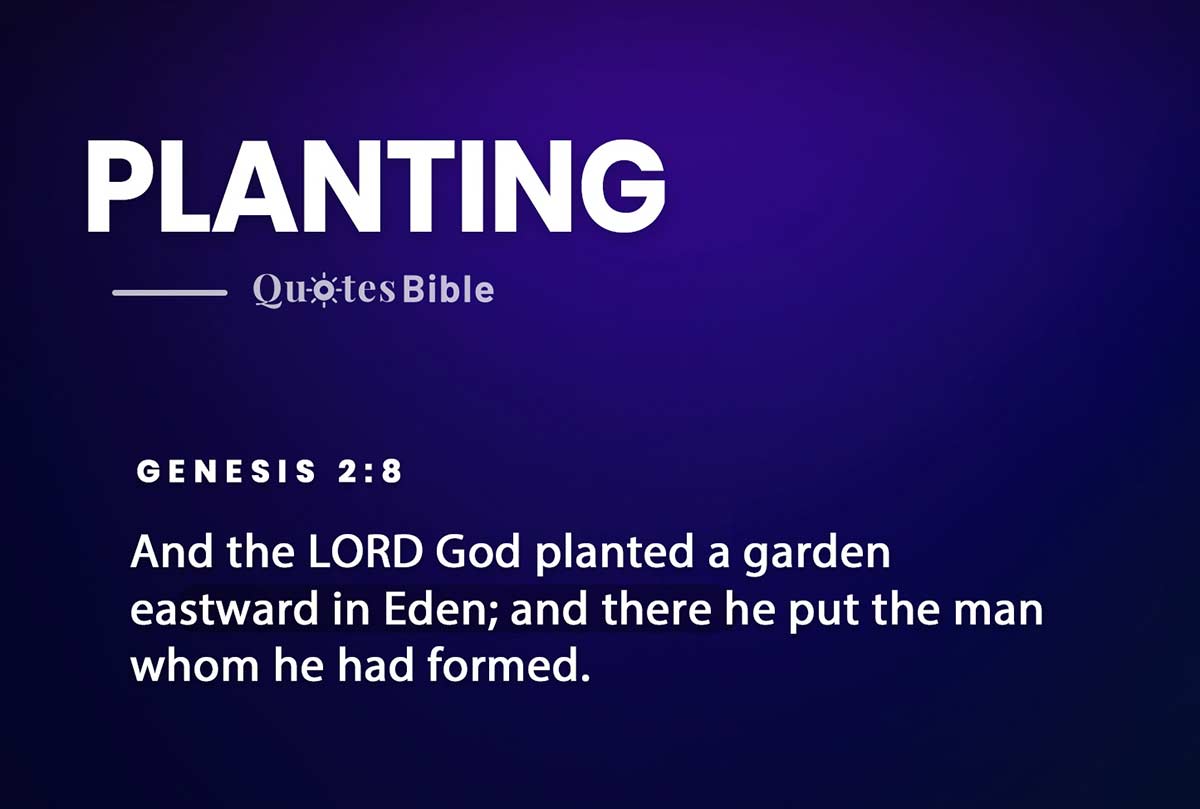 planting bible verses quote