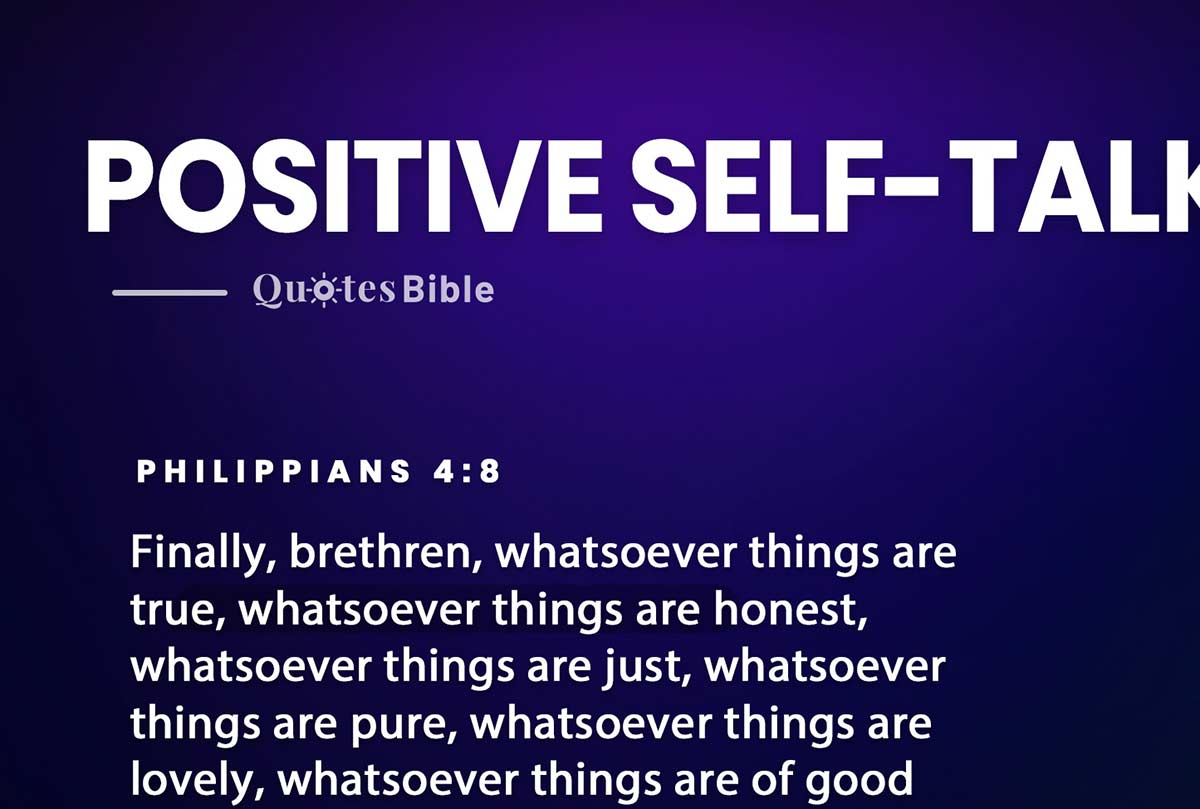positive self talk bible verses quote