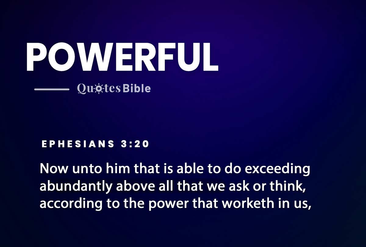 powerful bible verses quote